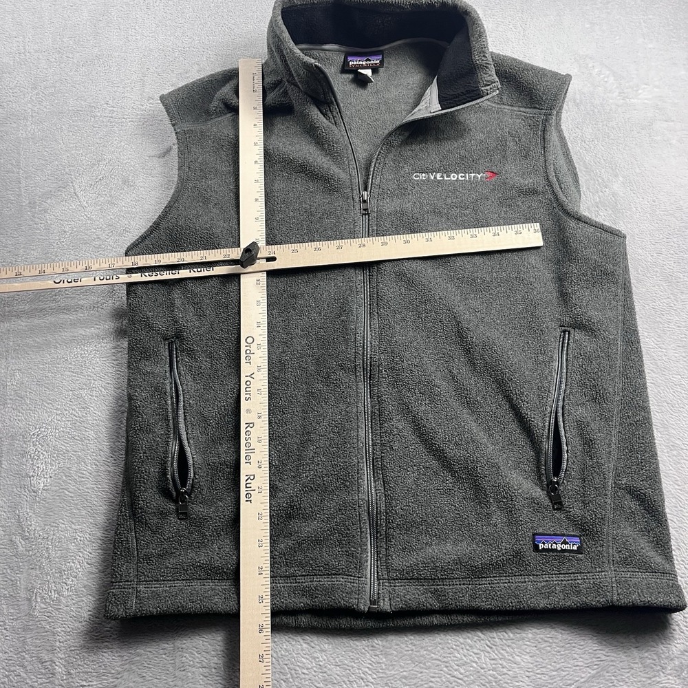 Patagonia Synchilla Vest Men Large Nickel Grey 25185 NKL Full Zip Hiking Outdoor - Picture 6 of 9